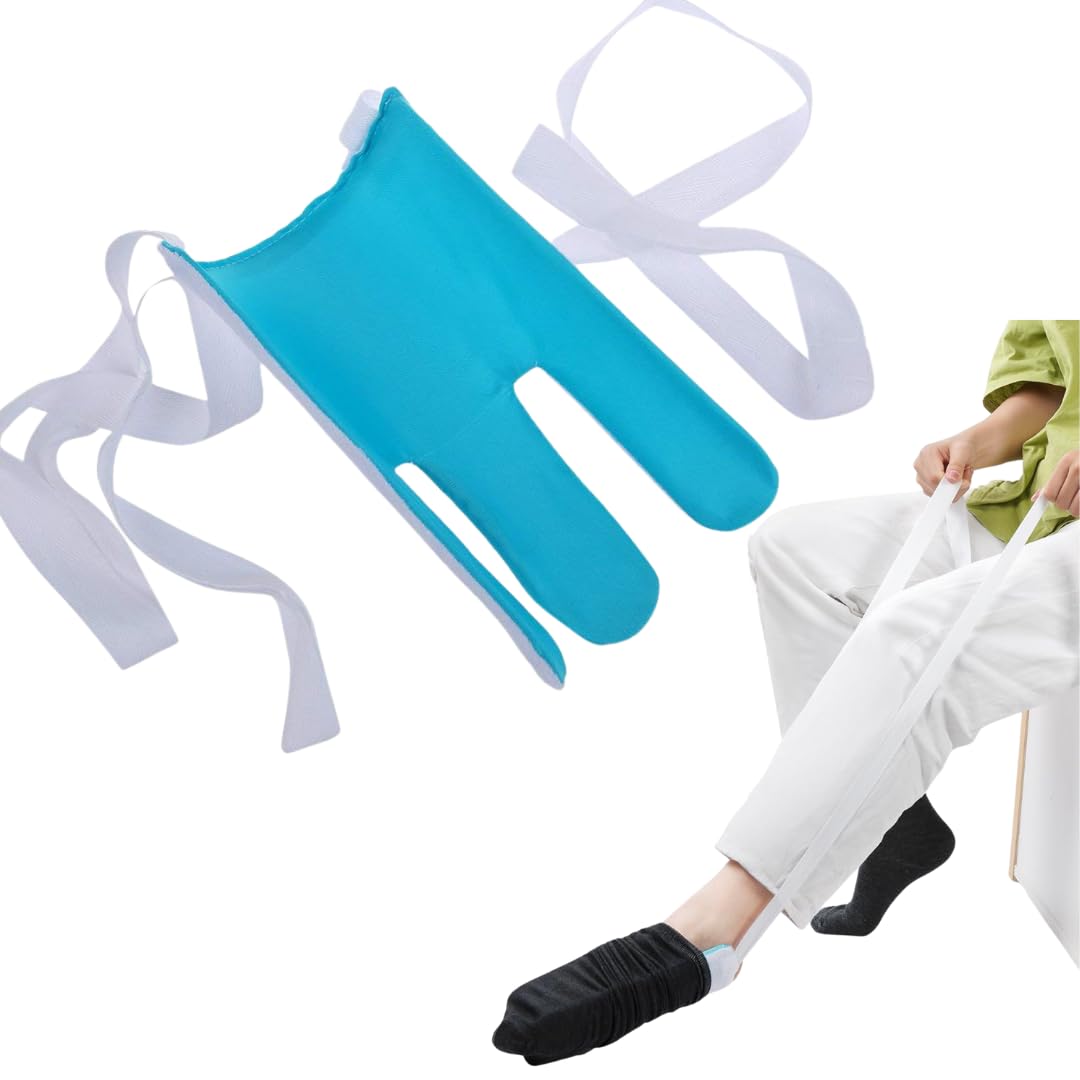 Eazy Sock Aid for Elderly, Sock Aid Helper to Assist Putting on Socks, Tool for Elderly, Disabled,Pregnant, Diabetics, Recovery, Sock Helper for Limited Reach, Sock Puller