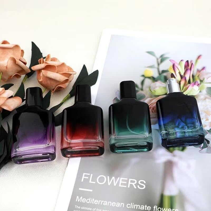 Mini butelki podróżne na perfumy, atomizer do perfum 1 szt. Butelki na perfumy 30 ml butelka z rozpylaczem Opakowanie ze szkła gradientowego z możliwością wielokrotnego napełniania Przenośny atomizer