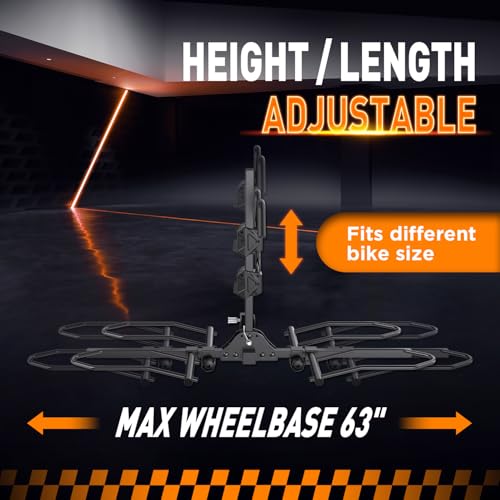 TANX Bike Racks for Ebikes,Fat Tire Bike Rack for Tow Hitch