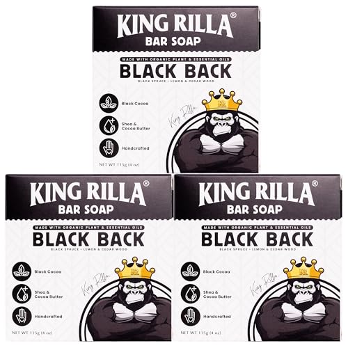 Image of Organic Cold Process Soap Bars for Men, Moisturizing Body Wash 3-Pack