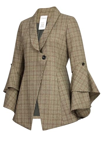 CHIC STAR Womens Wool Plaid Jacket2