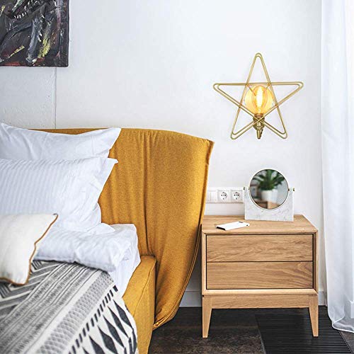 Lámpara de pared nórdica de alambre metálico con casquillo E27 intercambiable 7