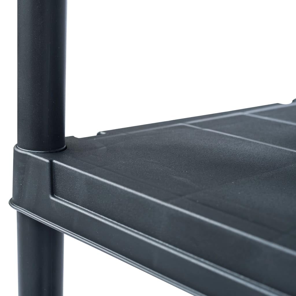 Générique Étagères de Rangement 5 pcs Noir 125 kg 60x30x180 cm Plastique,Entreprise & Industrie,Stockage Industriel,Étagères industrielles,Noir,23.75 KG,276258