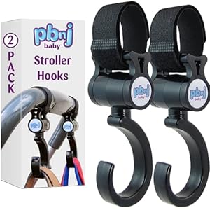 Stroller Hooks 2 Pack Organizer Clip Travel Purse Shopping Diaper Bags