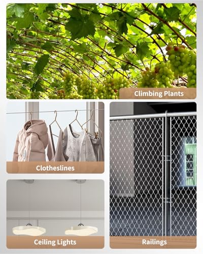 Image of Uniclife Picture Hanging Wire, 100 ft Picture Wire, Metal Wire for Hanging Pictures, Picture Frame Wire for up to 30 lbs, Picture Wire Hanging Kit for Photo, Mirror & Art