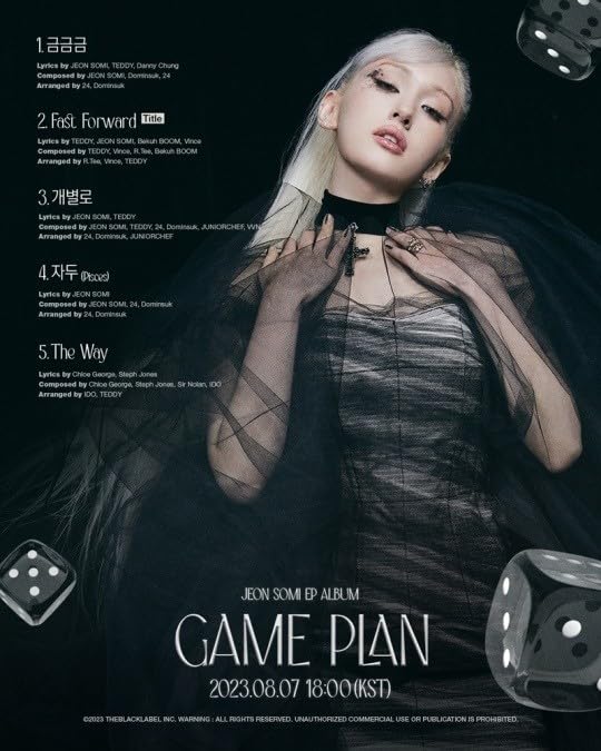 チョンソミ サイン入りポストカード game plan アルバム Amazon.com: Jeon Somi GAME PLAN EP Album Standard BLACK Version CD