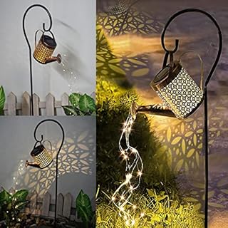 Star Shower Solar Lights, Solar Watering Can Fairy Lights, Outdoor Solar Lights, Waterproof Garden Lights, LED Garden Lights, Garden Decoration Lights for Garden Lawn Patio Yard -S