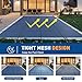 DNYKER Inground Pool Safety Cover 16 x 32ft Rectangle Swimming Pool,Mesh Solid Pool Cover for Inground, Winter Pool Safety Cover with Triple Stitched for High Strength, Blue