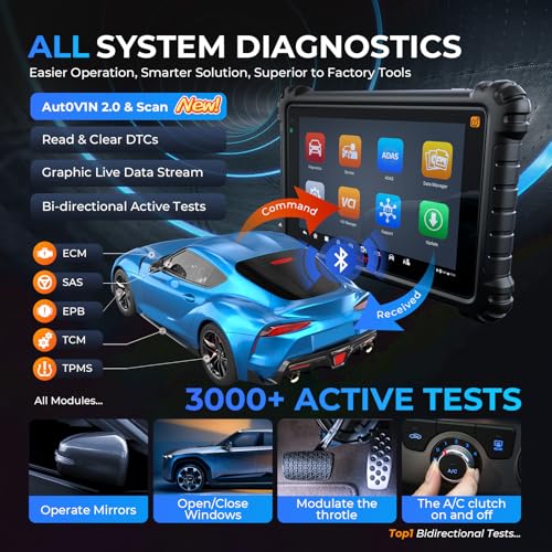 Autel MaxiSYS MS906 PRO-TS Scanner: 2026 MS906Pro TS Up of MP900TS MK900TS MP900BT Kit MS906 MAX, Full TPMS & OE C0ding, Bidirectional Tool, 3000+ Active Test, 36+ Service, CAN FD&DoIP, Auto Scan 2.0 - Image 7