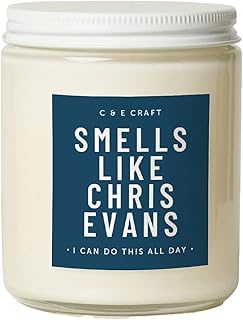 CE Craft - Smells Like Chris Evans Scented Candle - Flannel Pine Soy Wax Candle - Gift for Her, Girlfriend Gift, Pop Culture Candle