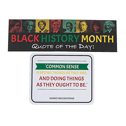 Kit éducatif Histoire des Noirs Fun Express avec 30 citations quotidiennes pour école