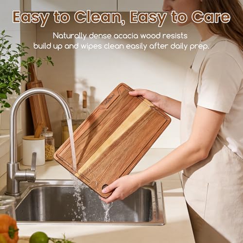 Set de 2 Tablas de Cortar de Madera Acacia miniatura 6