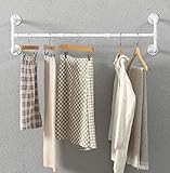 Pièce polyvalente et facile à utiliser : mettez-la dans la buanderie pour sécher les vêtements mouillés, fixez-la dans le mur de la chambre pour accrocher les tenues de demain. Placez-le dans votre magasin de vente au détail pour exposer les vêtements, où que vous l'utilisez, il sera toujours pleinement utilisé. Ce portant à vêtements fonctionnel a une structure simple mais ferme. Facile à assembler selon nos instructions de montage (français non garanti).