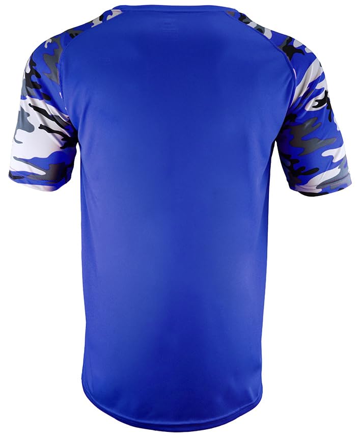 Epic Youth Cool Performance Camo Sleeve Jersey T Shirt (13- Colors Avaliable)3
