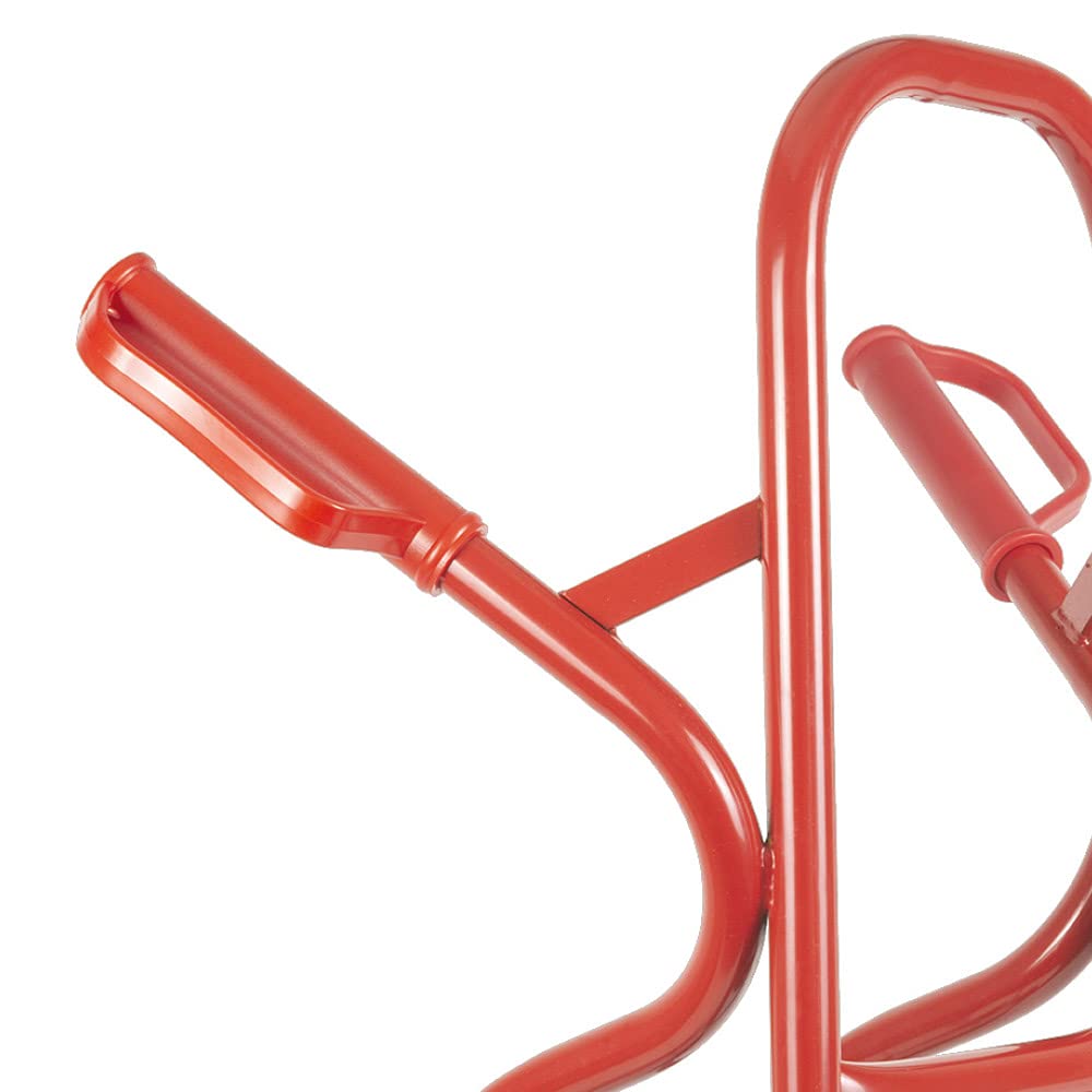 TRESTLES S04 Rot Sackkarre | Stahlgestänge | pannensicheres PU Rad | 250 kg Tragkraft | Treppenrutschkufen | Made in EU
