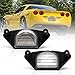 Nslumo LED éclairage de plaque d'immatriculation pour Chevrolet Corvette C4 C5 C6 Impala Lumina Monte Carlo SSR Beretta C1500 C2500 C3500 pour GMC 2 pièces lampes d'étiquette arrière