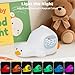 Laying Duck Alarm Clock with Night Light for Kids with Sleep Training and Sound Machine, Rechargeable Silicone Lamp OK to Wake Clock，Cute Animal Tabletop Lamp, Perfect Sleep Companion for Boys Girls