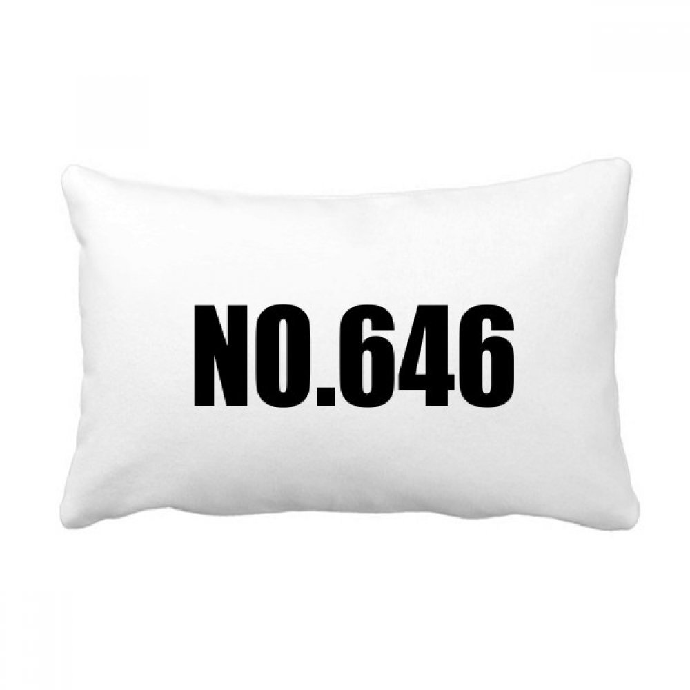 Coussin lombaire 40x60 cm Numéro 646 Chanceux grand oreiller de canapé multicolore