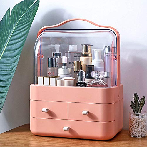 LZDMY Makeup Organiser Storage Drawers,Cosmetics Organisers Acrylic,Skincare Organiser Make Up Brush Holder For Dresser&Bathroom,Dust-Proof Waterproof(Pink) (B08RYK9F9W) Amazon Price History, Amazon Price Tracker