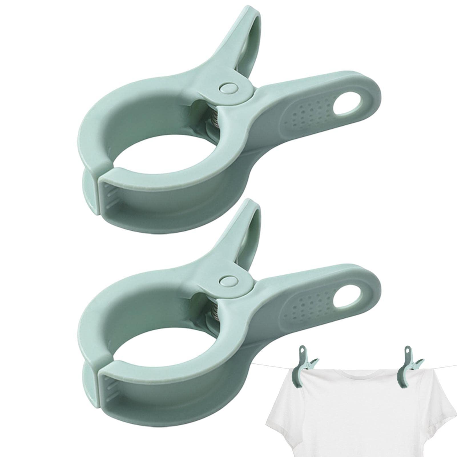 SKUDA Windproof Clamps Clothes Pegs - Large Clips Clamps, Beach Towel Clips, Laundry Clothes Pins Clips - Blankets, Pool Loungers, Cruise Keep Your Towel from Blowing Away