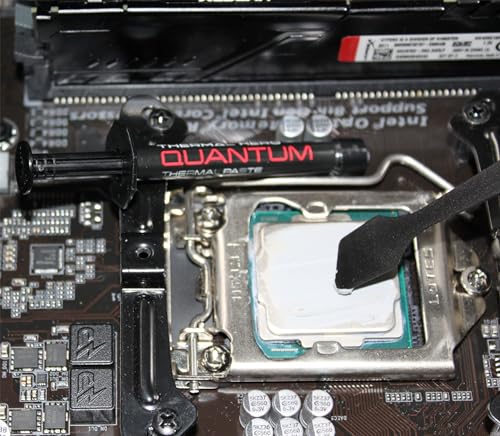 Image of Quantum (1g) Premium Thermal Paste for All CPU GPU Xbox PS4 PS5 high Thermal Conductivity incl. Cleaning Cloth and Spatula