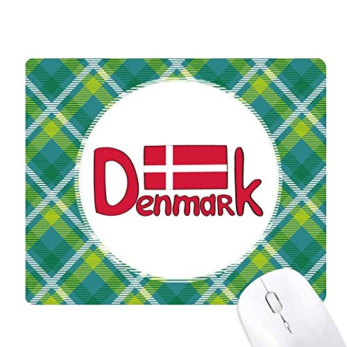 Tapis de souris modèle danemark rouge de haute précision avec motif grille pixel verte