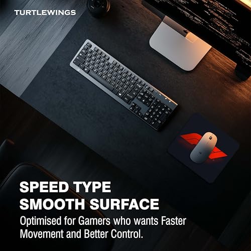 Image of TURTLEWINGS | Mousepad | Formula One F1 Race Car on Track Mousepad - 22x18 cm, 3mm Thick | Dynamic Print Non-Slip Rubber Base | Office, Study & Gaming Use | Premium Smooth Surface (F1 Logo)
