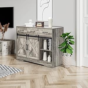 Kitchenbuffetsideboardwinecabinetcoffeebartablefarmhouseliquorstoragecabinetwith3drawersslidingbarndoorcupboardtableforkitchenlivingroomdiningroom Urban Country Home Decor Kitchen buffet sideboardwine cabinetcoffee bar tablefarmhouse liquor storage cabinet with 3 drawers sliding barn door cupboard table for kitchenliving roomdining room urban country home decor