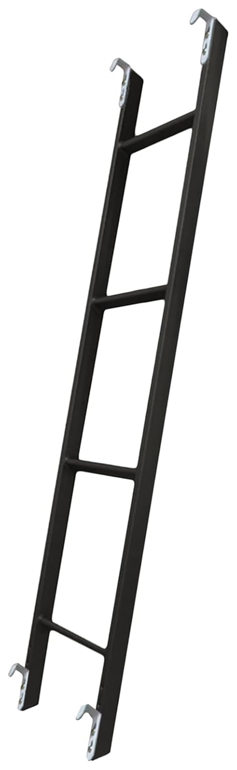 Escalera de metal para caravana y loft de 130 cm con gancho y toallero integrado