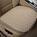Produktbild Leaftree Anti-Rutsch-Auto Sitzkissen Atmungsaktive Autositzbezüge Vordersitzpolster, Beige