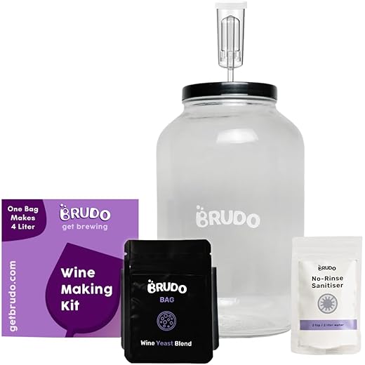 Brudo DIY Home Wine Making Kit 4 L