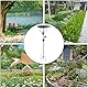 HIQE-FL Vogeltränke,Wasserstelle Stehend 25x25x77cm,Metall Vogelbecken Schüssel,Vogelbad Garten,Vogelbad für Draußen Garten,Vogelbad frostsicher aus Gusseisen,für Hof,Terrasse,Deck,Hinterhof,Balkon