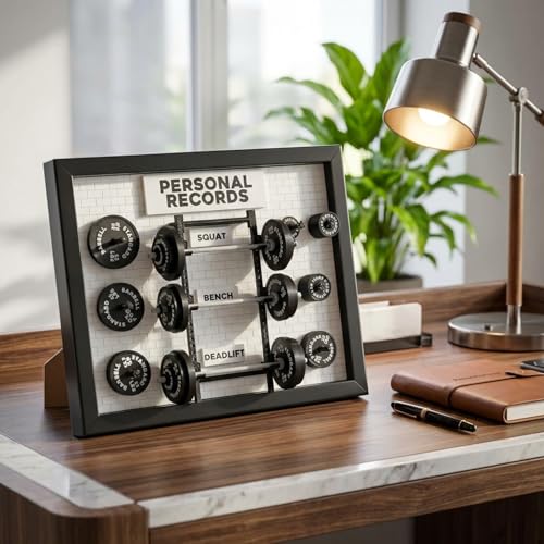 Tablero Personalizado Gym PR Mini Placas Pesas Decorativo miniatura 2