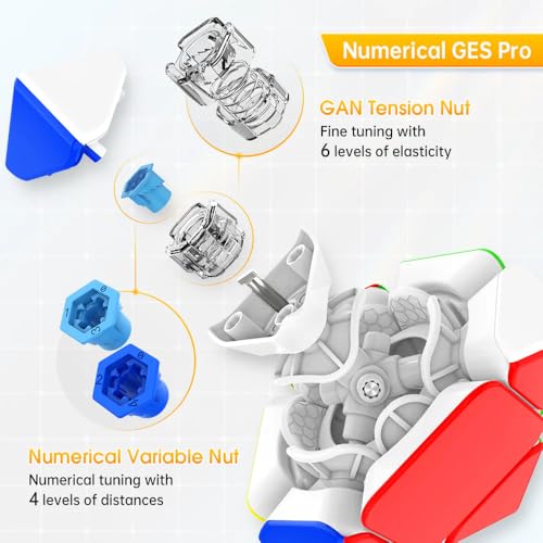 Image of GAN Skewb M Magnetic Speed Cube | Core Magnets, GES Pro Dual Adjustment & Lightest 86g Design | Magnetic Core-Positioning System & 90 Corner Cutting