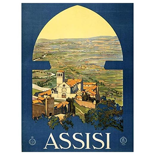 TRAVEL TOURISM ASSISI ITALY UMBRIA COUNTRY CHURCH NEW FINE ART PRINT POSTER PICTURE 30x40 CMS CC2919