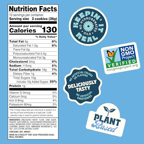 Image of Back To Nature, Cookies Sandwich Creme Classic, 9 Ounce | Kosher, No Dairy Added, Plant Based, Wheat Flour, Non GMO No High Fructose Corn Syrup No Artificials, Wholesome Snacks 9oz