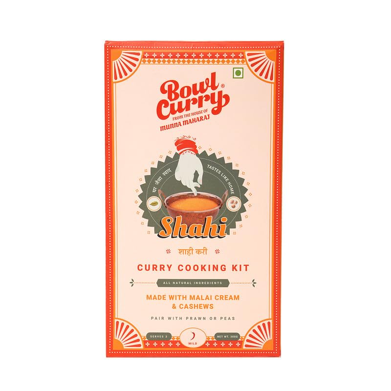 Bowl Curry Shahi Curry Paste | 300g - Serves 3 | No Preservative/Artificial ​Colour | Made With Malai Cream and Cashews | Ready to Cook Gravy Pouch | Indian Masala Gravy Mix | Ready In 15 Mins (B0BNLGY3MD) Amazon Price History, Amazon Price Tracker