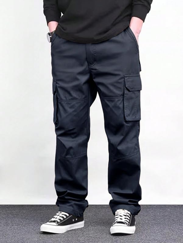 Image of Amazon Brand - INKAST Men Multi-Pocket Cargo Pants Casual Fit Trousers Stylish Cargo Trousers