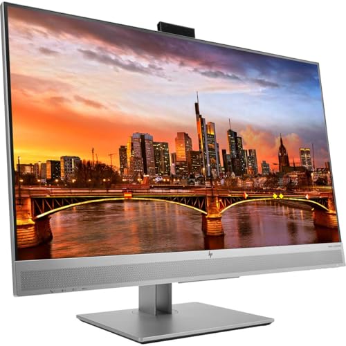 Image of HP EliteDisplay E273m 27 Inch LED Backlit IPS Monitor 2-Pack with Built in Speakers & Webcam, FHD 1920 x 1080 (1FH51A8#ABA)