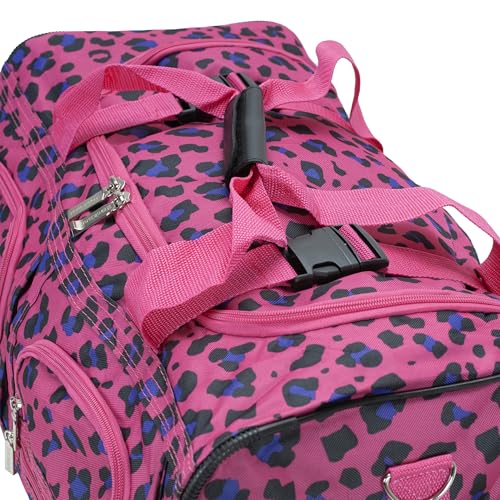 Image of Rockland Rolling Duffel Bag, Black, 22 inch