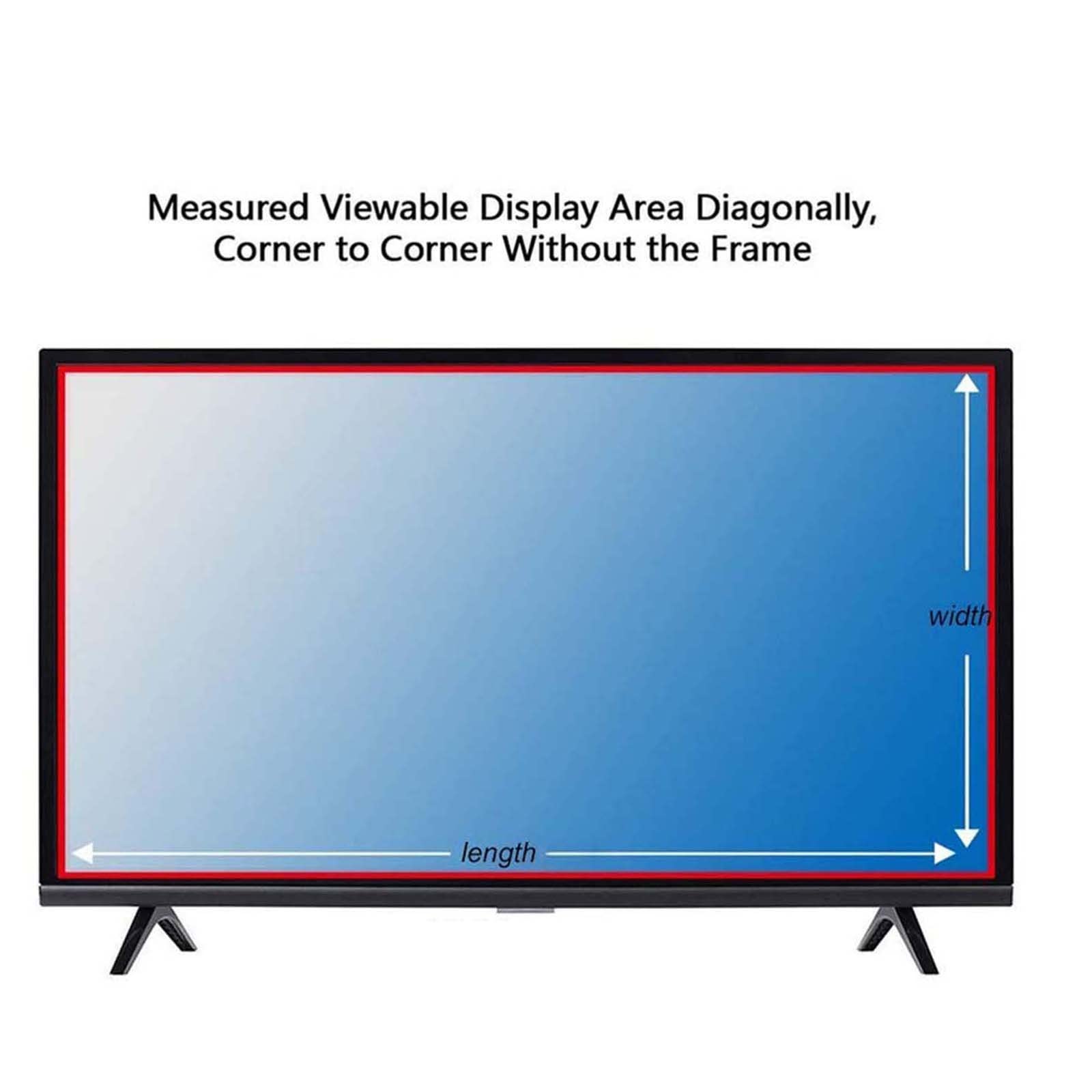 Protector de Pantalla de 20-24 Pulgadas Anti Luz Azul, Película Mate Antirreflejo, Lesiones contra Rasguños HD, Compatible con LCD, Led, 4k OLED, QLED,Matte-24.6inch(531x299mm)