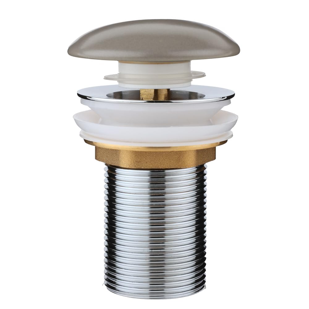 Milano Pebble Elements Push Button Unslotted Bathroom Basin Sink Waste