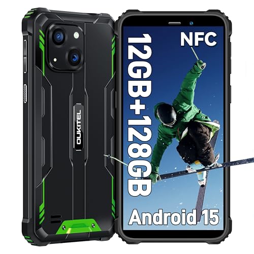 OUKITEL WP32 SIMフリー スマホ 本体 - Android15 タフネススマホ 1TB拡張可能 タフネススマホ 6300mAhの大容量バッテリー 防水防塵耐衝撃 スマホ 本体 simフリー 6インチHD+大画面 20MP デュアルカメラ、 4