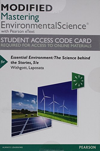 Modified Mastering Environmental Science with P... 0133998940 Book Cover