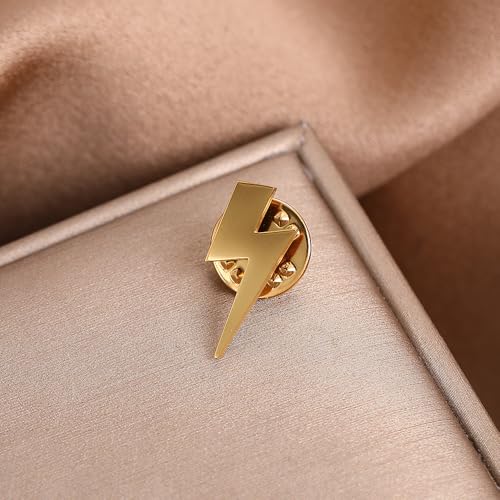 Image of Snatainless Steel Lightning Mark Brooch and Pin