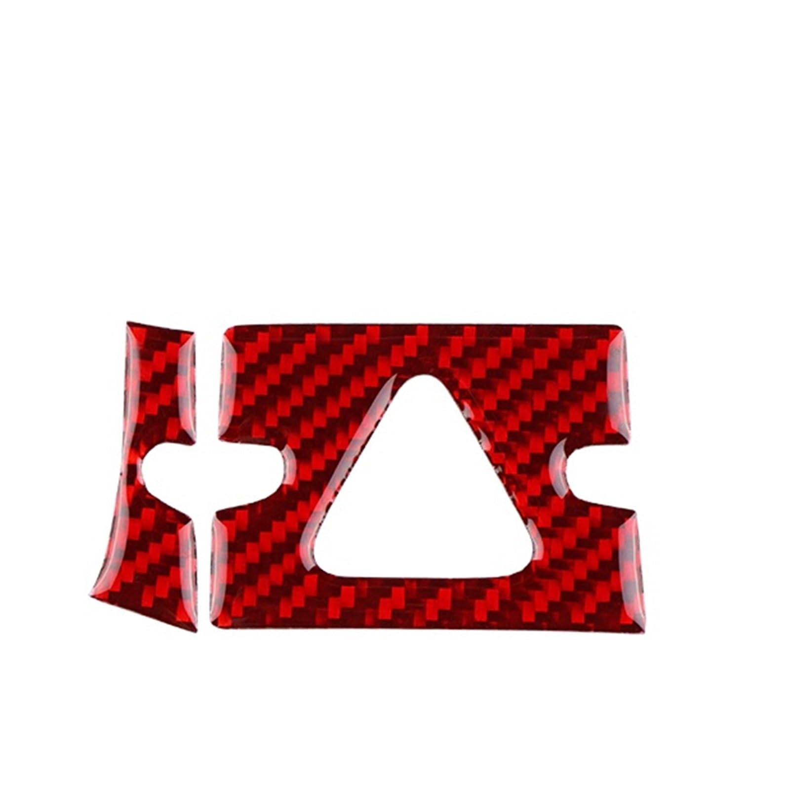 Car Trim Interior for Kia for Sportage NQ5 2022-2025 LHD RHD Car Warning Light Frame Trim Accessories Soft Carbon Fiber Sticker Interior Mouldings(RHD Red Carbon)