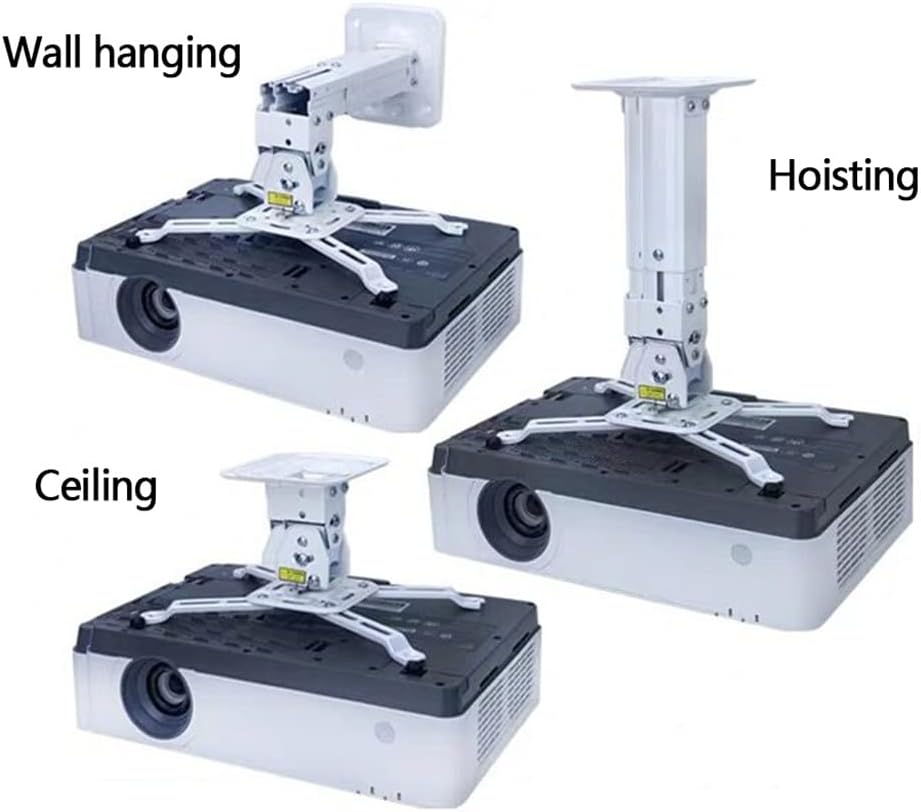 Projector Universal Ceiling Hanger Adjustable Mount Loading 10GK Wall Hanging Home Office Bracket (Color : As Shown, Size : One Size) (As Shown One Size)