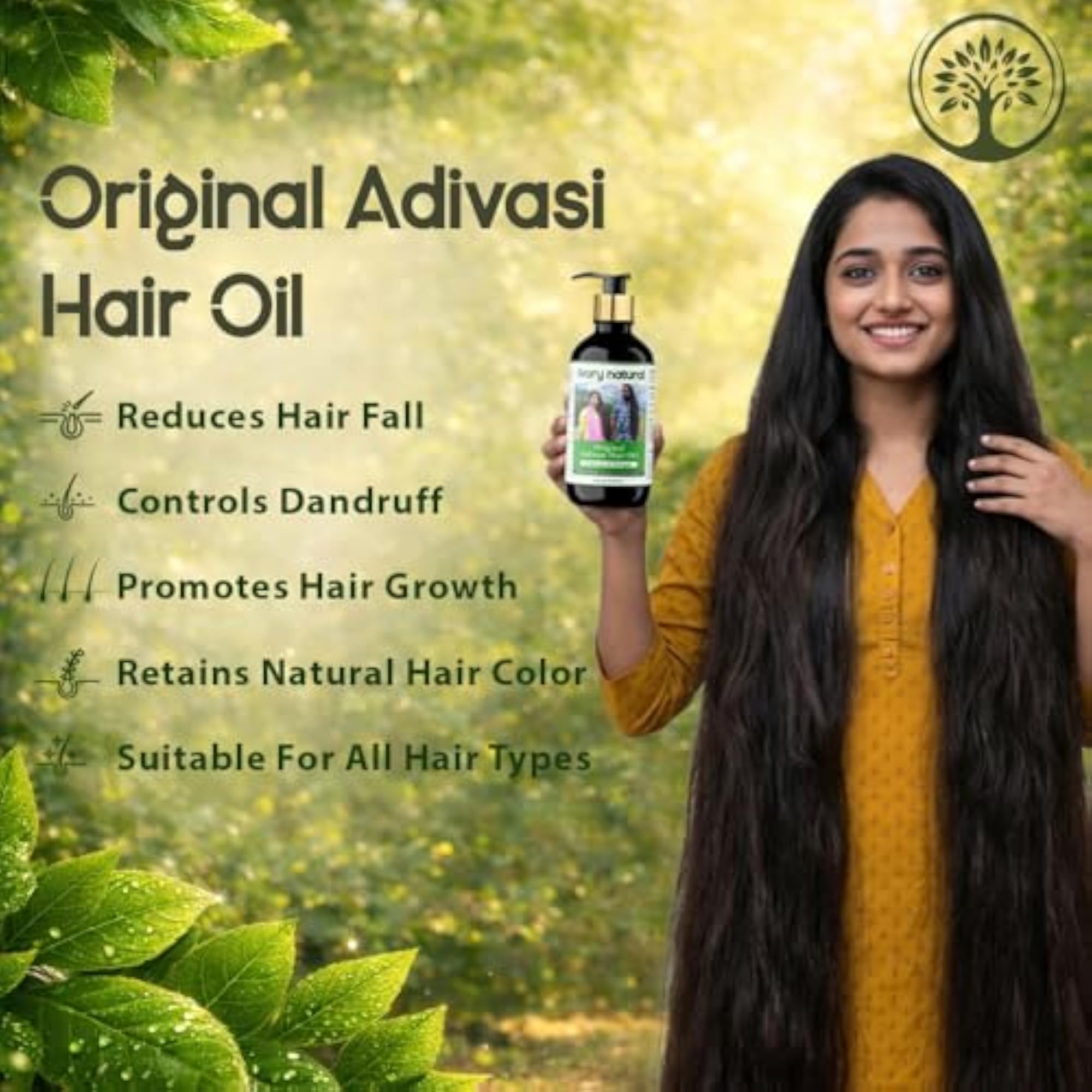 Original Adivasi Combo Oil & Shampoo, Ayurvedic Formula