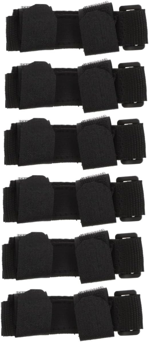 Homoyoyo 6pcs Adaptive Utensils Holder for Elderly Food Eating Aid Glove for One-Handed Use Compact Design for Easy Storage for Disabled and Seniors