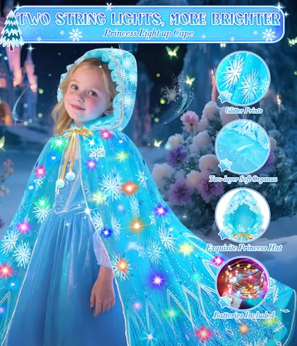 Disfraz Princesa para Niñas 3-6 años con Capa y Corona miniatura 2